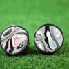 Fordite Cufflinks - Corvette Fordite - 25mm Round - Silver Coated Titainum - 3mm Thick (229) - Image 2