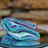 Finished Piece of Fordite - Black Light - 59.07mm x 47.014mm x 22.29mm          (1520) - Image 7