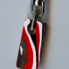 Fordite Keychain - 27.3mm x 12.3mm x 9.5mm          (1855)