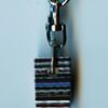 Fordite Keychain - 21.3mm x 15mm x 13.4mm          (2089)
