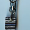 Fordite Keychain - 21.97mm x 15.63mm x 14.1mm          (2093)