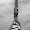 Fordite Keychain - 35.2mm x 21.28mm x 3.39mm          (2161) - Image 3