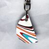 Fordite Keychain - 35.2mm x 21.28mm x 3.39mm          (2161) - Image 2