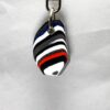 Fordite Keychain - 30.29mm x 19.18mm x 6mm          (2172) - Image 2