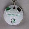 Fordite Keychain - Golf - mm x 37.56mm x 12.27mm          (2196)