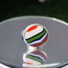 Fordite Cufflinks - 25 Round x 1mm Thick - Stainless Steel           (220)