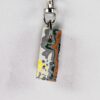 Fordite Keychain - Premium Fordite - 30.82mm x 12.16mm x 4.77mm          (2213)