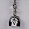 Fordite Keychain - 25.24mm x 21.56mm x 6.8mm          (2217) - Image 4