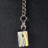 Fordite Keychain - Premium Fordite - 25.37mm x 17.01mm x 5.82mm          (2246) - Image 3