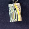 Fordite Keychain - Premium Fordite - 25.37mm x 17.01mm x 5.82mm          (2246)