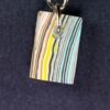 Fordite Keychain - Premium Fordite - 25.37mm x 17.01mm x 5.82mm          (2246) - Image 2