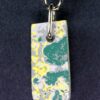 Fordite Keychain - 36.16mm x 16.3mm x 4.86mm          (2256)