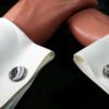 Fordite Cufflinks - 18 Round x 1mm Thick - Stainless Steel           (225) - Image 3