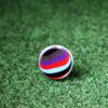 Fordite Cufflinks - 25 Round x 1mm Thick - Stainless Steel           (226) - Image 2