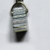 Fordite Keychain - Premium Fordite - 20.12mm x 17.62mm x 12.91mm          (2290)