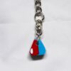 Fordite Keychain - 18.94mm x 18.86mm x 10.77mm          (2294) - Image 3