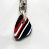 Fordite Keychain - 25.8mm x 19.67mm x 5.63mm          (2353) - Image 2