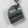 Fordite Keychain - 21.55mm x 19.37mm x 6.89mm          (2395)