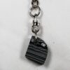 Fordite Keychain - 21.55mm x 19.37mm x 6.89mm          (2395) - Image 4