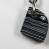 Fordite Keychain - 21.55mm x 19.37mm x 6.89mm          (2395) - Image 2
