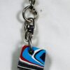 Fordite Keychain - 17.49mm x 15.56mm x 9.43mm          (2433) - Image 4