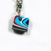 Fordite Keychain - 17.49mm x 15.56mm x 9.43mm          (2433) - Image 2