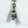 Fordite Keychain - 18.75mm x 17.08mm x 10.11mm          (2436) - Image 2