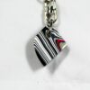 Fordite Keychain - 20.19mm x 19.41mm x 9.03mm          (2437) - Image 2