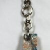 Fordite Keychain - Premium Fordite - 22.58mm x 14.53mm x 10.05mm          (2447) - Image 3
