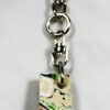 Fordite Keychain - Premium Fordite - 22.58mm x 14.53mm x 10.05mm          (2447) - Image 4