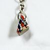Fordite Keychain - Premium Fordite - 21.71mm x 15.48mm x 11.55mm          (2458)