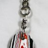 Fordite Keychain - 33.22mm x 27.33mm x 2.92mm          (2469) - Image 4