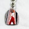 Fordite Keychain - 33.22mm x 27.33mm x 2.92mm          (2469) - Image 2
