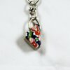 Fordite Keychain - Premium Fordite - 20.15mm x 13.51mm x 10.49mm          (2491)