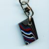 Fordite Keychain - 24.92mm x 16.71mm x 7.33mm          (2519)