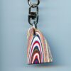 Fordite Keychain - 33.65mm x 22.89mm x 4.88mm          (2526)