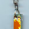 Fordite Keychain - Premium Fordite - 29.79mm x 11.38mm x 6.55mm          (2545)