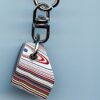 Fordite Keychain - 21.61mm x 18.69mm x 9.72mm          (2563)