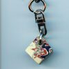 Fordite Keychain - Premium Fordite - 15.2mm x 14.69mm x 7.92mm          (2570) - Image 2
