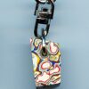 Fordite Keychain - From Late 70's to Mid 80's - 20.95mm x 13.03mm x 10.39mm          (2573)