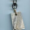 Fordite Keychain - 29.77mm x 19.14mm x 6.31mm          (2605)