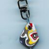 Fordite Keychain - 21.21mm x 16.2mm x 9.1mm          (2610) - Image 2