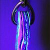 Fordite Keychain - Black Light - 34.82mm x 22.03mm x 6.58mm          (2629) - Image 4