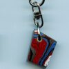Fordite Keychain - 22.37mm x 18.18mm x 11.11mm          (2640)