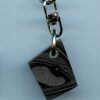 Fordite Keychain - 22.37mm x 18.18mm x 11.11mm          (2640) - Image 2