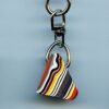 Fordite Keychain - 19.84mm x 12.57mm x 11.24mm          (2646)