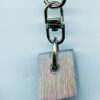 Fordite Keychain - 18.94mm x 12.25mm x 16.36mm          (2674)