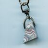 Fordite Keychain - 18.94mm x 12.25mm x 16.36mm          (2674) - Image 3