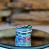 Finished Piece of Fordite - Black Light - 23.09mm x 23.09mm x 14.76mm          (2679)