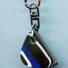 Fordite Keychain - 26.68mm x 19.49mm x 7.62mm          (2710)